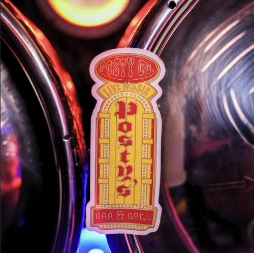 Posty's Bar Sign Sticker