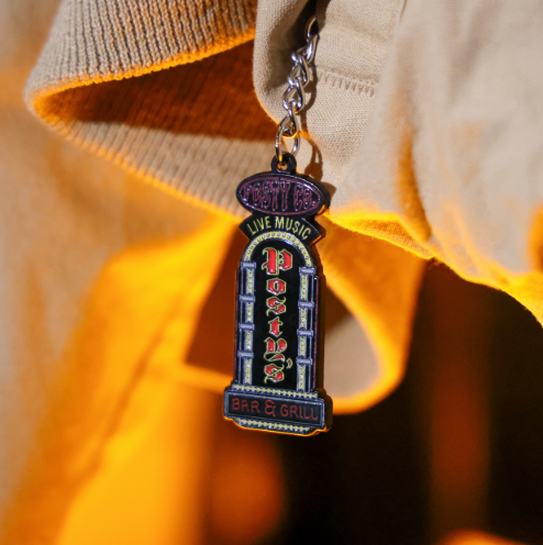 Posty's Bar Sign Keychain