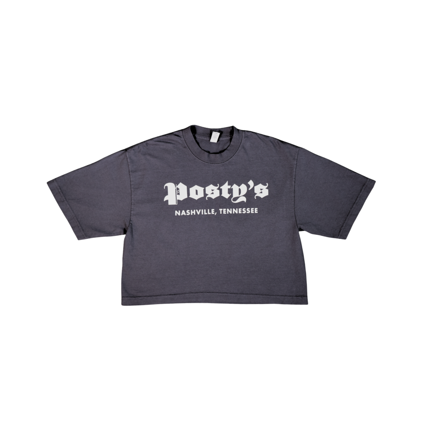 PM Navy Oversized Crop Tee