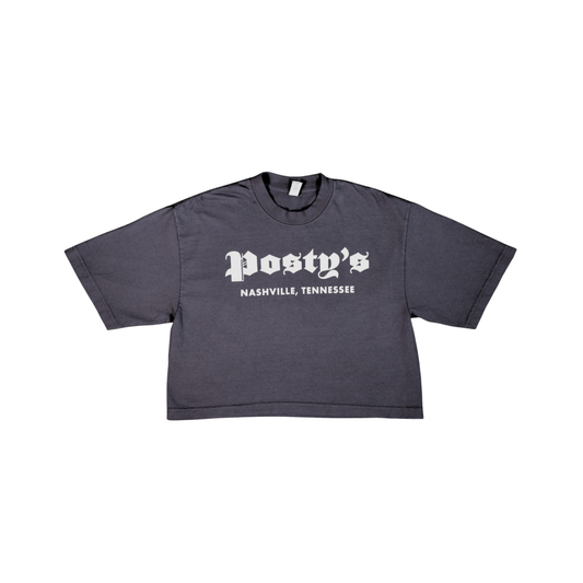 PM Navy Oversized Crop Tee