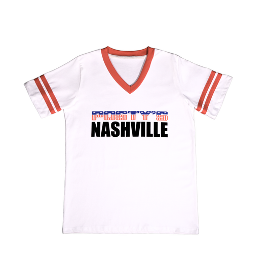 Posty's 4th of July White Ringer Tee