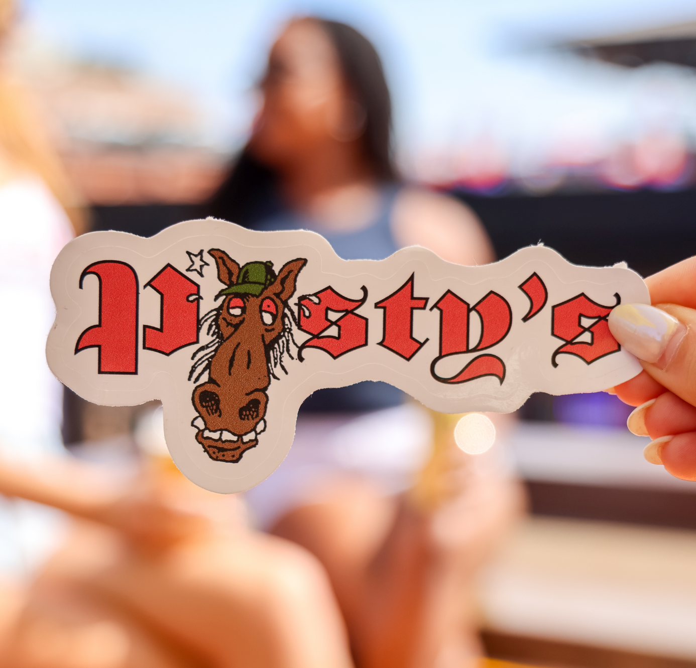 Posty's Horse Head Logo Sticker